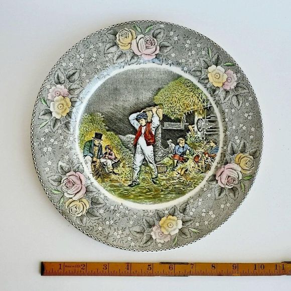 Currier & Ives Adams Plate Husking, Colored Plate - Picture 5 of 8